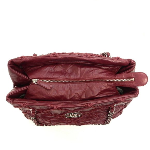 Chanel Red Stitch Leather Bag - Picture 5 of 13